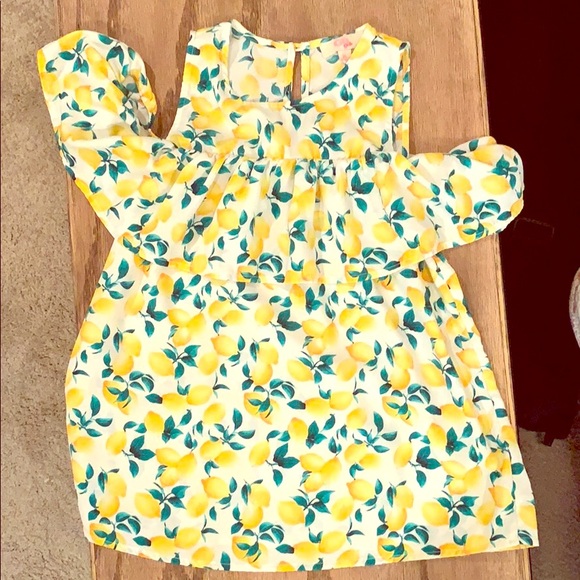 Lemon Design Cold Shoulder Blouse - Picture 4 of 7